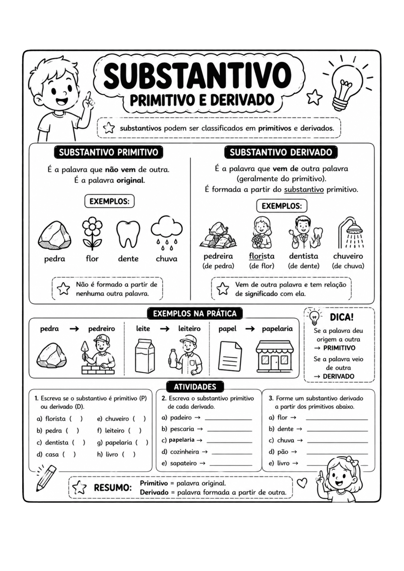 Exemplo de atividade de ortografia