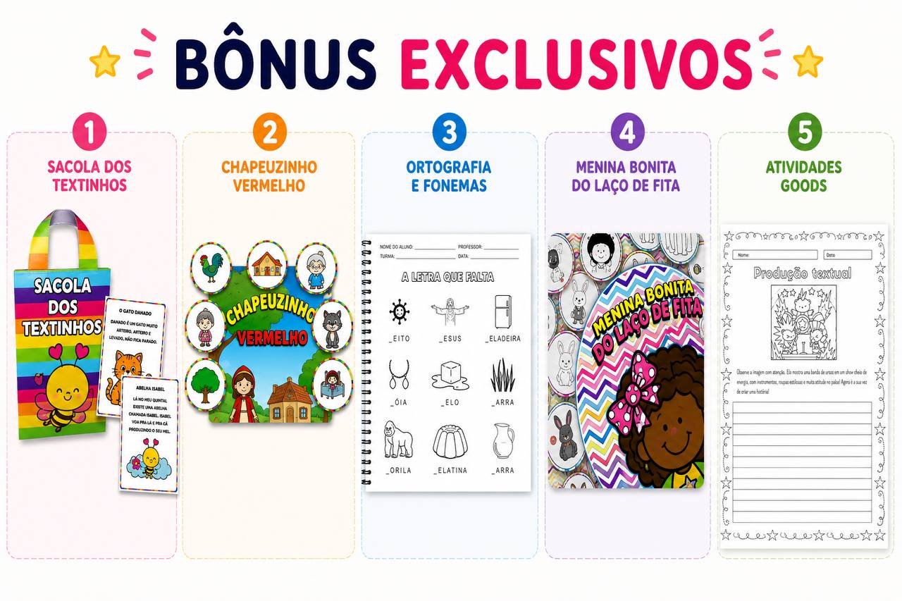 Mockup dos bônus exclusivos